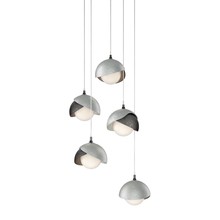  131125-SKT-LONG-89-82-GG0711 - Brooklyn 5-Light Double Shade Pendant