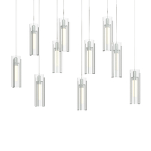  131204-SKT-LONG-82-ZM0065 - Exos Glass 10-Light Pendant