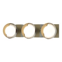 Hubbardton Forge 201378-SKT-85-86-GG0711 - Brooklyn 3-Light Straight Double Shade Bath Sconce