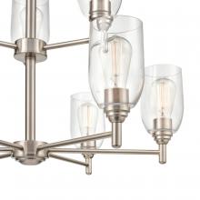  4999-BN - Arlett 9-Light Chandelier Ceiling Light Brushed Nickel