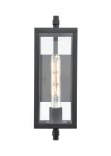  230001-TBK - Messi 1-Light Outdoor Wall Sconce Textured Black