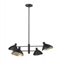  12804-MB - Warhol 4-Light Chandelier Ceiling Light Matte Black