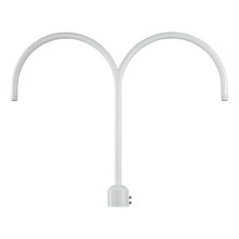  RPAD-WH - R Series Two Light Post Adapter White