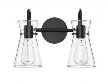  21002-MB - Camellia 2-Light Vanity Matte Black