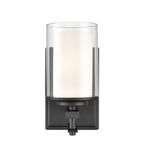  5501-MB - Huderson 1-Light Wall Sconce Matte Black