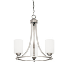  7253-SN - Bristo 3-Light Chandelier Ceiling Light Satin Nickel