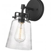  4411-MB - Amberose 1-Light Wall Sconce Matte Black