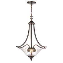  1473-RBZ - Natalie 3-Light Pendant light Rubbed Bronze