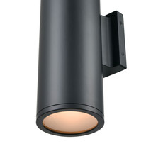  8002-MB - Vegas 2-Light Outdoor Wall Sconce Matte Black