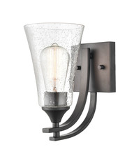  1491-MB - Natalie 1-Light Wall Sconce Matte Black