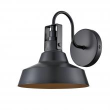  71001-PBK - Axell 1-Light Outdoor Wall Sconce Powder Coated Black