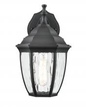  220001-TBK - 1-Light Outdoor Wall Sconce Textured Black