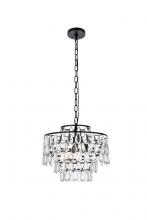  1102D16BK - Mila 16 Inch Pendant in Black