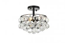  1107F12BK - Savannah 12 Inch Flush Mount in Black