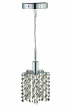  1281D-R-P-CL/EC - Mini 1 light Chrome Pendant