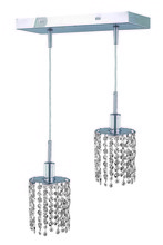  1282D-O-R-CL/SS - Mini 2 light Chrome Pendant