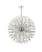  2500D50C - Vera 50 Inch Crystal Starburst Round Pendant in Chrome