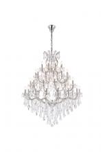  2800G46C/RC - Maria Theresa 49 Light Chrome Chandelier Clear Royal Cut Crystal