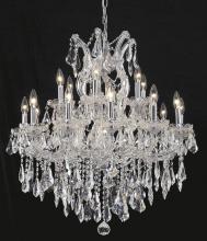  2801D30C/RC - Maria Theresa 19 Light Chrome Chandelier Clear Royal Cut Crystal