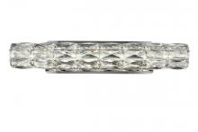  3501W24C - Valetta Integrated LED Chip Light Chrome Wall Sconce Clear Royal Cut Crystal