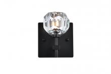  3509W6BK - Graham 1 Light Wall Sconce in Black