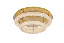  3800F30L2SG - Bowen 29.5 inch LED Flush Mount in Satin Gold