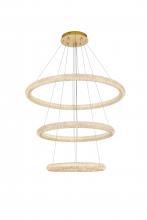  3800G41LSG - Bowen 42 inch LED chandelier in Satin Gold