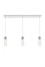  5200D36C - Constellation 3 Light Chrome LED Pendant