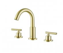  FAV-1009BGD - Leah 8 inch Widespread Double Handle Bathroom Faucet in Brushed Gold