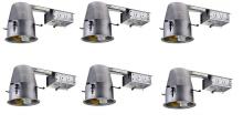  ICAT4R-GU10LED-6PK - 4 Inch Icat Remodel Housing, 120v, Gu10 Socket, LED Gu10 8w Max6 Pack