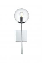  LD2359C - Neri 6 Inch Wall Sconce Clear Shade in Chrome