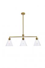  LD2502BR - Mera 3 Lights Brass Pendant