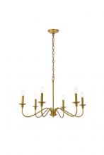  LD5056D30BR - Rohan 30 Inch Chandelier in Brass