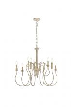  LD7045D30WD - Flynx 9 lights pendant in weathered dove