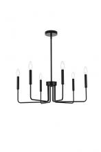  LD742D26BK - Willa 26 Inch Pendant Light in Black