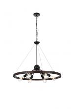  LD746D32BWD - Thora 32 Inch Pendant Light in Weathered Black