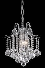  LD8200D12C - Amelia Collection Pendant D12in H15in Lt:3 Chrome finish