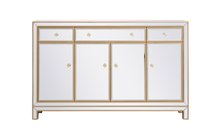  MF72001G - 56 Inch Mirrored Credenza in Gold