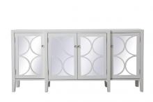  MF82111WH - 72 Inch Mirrored Credenza in White