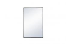  MR41828BK - Metal Frame Rectangle Mirror 18x28 Inch in Black