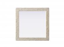  MR4A3636LN - Rectangle Cornhusk Mirror 36x36 in Linen White