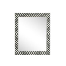  MR52732 - Rectangular Mirror 32x27 Inch in Chevron