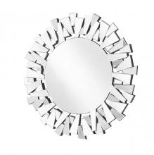  MR9133 - Sparkle 31.5 in. Contemporary Round Mirror in Clear