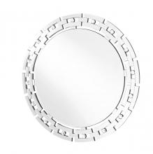  MR9144 - Sparkle 36 in. Contemporary Round Mirror in Clear