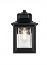  OD348W12BK - Judson 7 inch Outdoor Pendant in Black