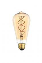  ST18LED302-6PK - LED Decorative helix vertical 2000K nostalgic filament 6 watts 300 lumens