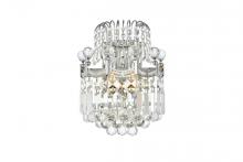  V8949W12C/RC - Corona 2 Light Chrome Wall Sconce Clear Royal Cut Crystal