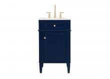  VF12521BL - 21 Inch Single Bathroom Vanity in Blue