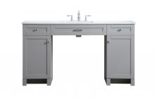  VF14960GR - 60 Inch Ada Compliant Bathroom Vanity in Grey