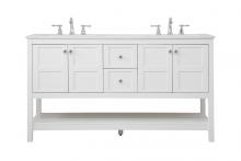  VF16460DWH - 60 Inch Single Bathroom Vanity in White